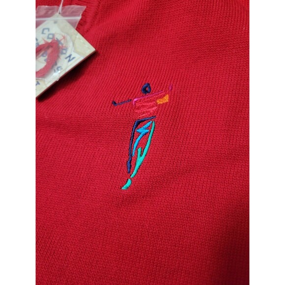 Nwt Cotton Traders Sport Vintage Golf Sweater Vest Red size XL - Picture 5 of 5